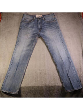 Levis 505 Straight Fit Jeans Men 36x32 Blue Faded y2k vtg